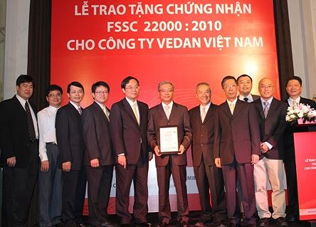 công ty vedan vietnam được fssc 22000