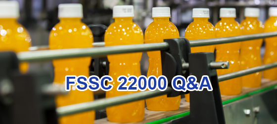 câu hỏi về tiêu chuẩn fssc 22000 