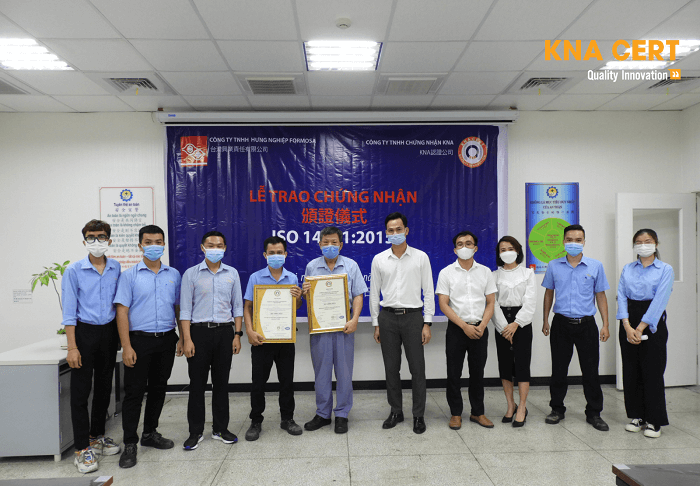 Công ty TNHH Hưng Nghiệp Formosa Đạt Chứng Nhận ISO 14001:2015