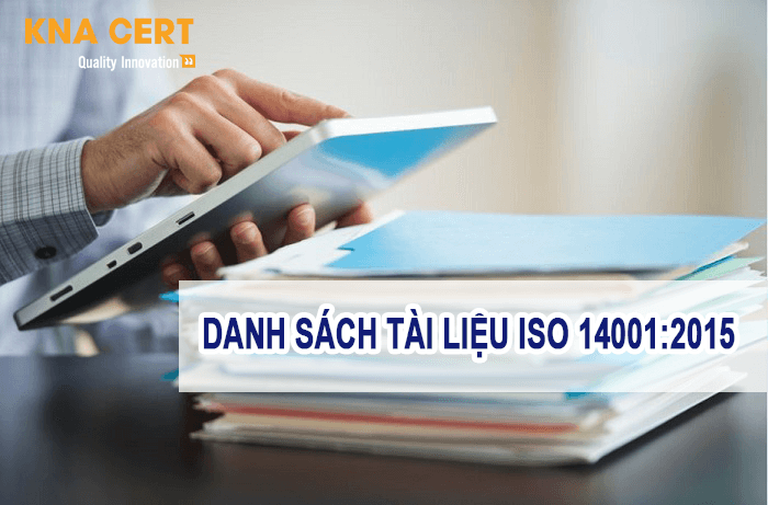 danh sách tài liệu ISO 14001:2015
