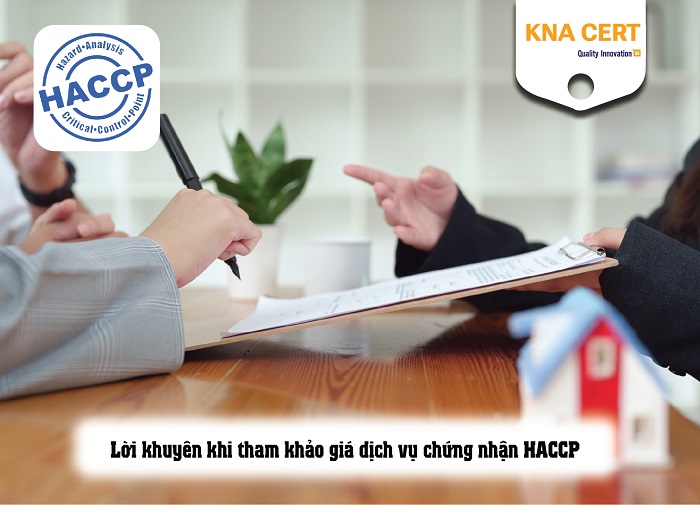 giá dịch vụ chứng nhận haccp