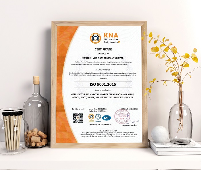 giấy chứng nhận ISO 9001:2015