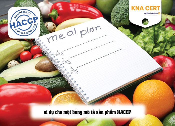 hướng dẫn lập bảng mô tả sản phẩm haccp