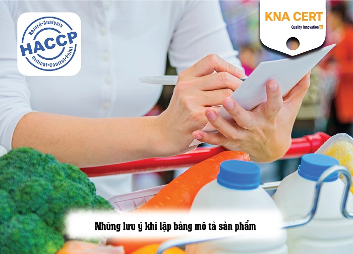 hướng dẫn lập bảng mô tả sản phẩm haccp