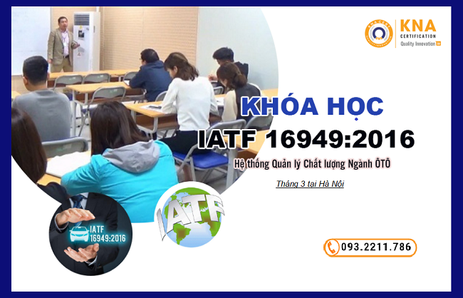 khóa học nhận thức và đánh giá nội bộ IATF 16949:2016 
