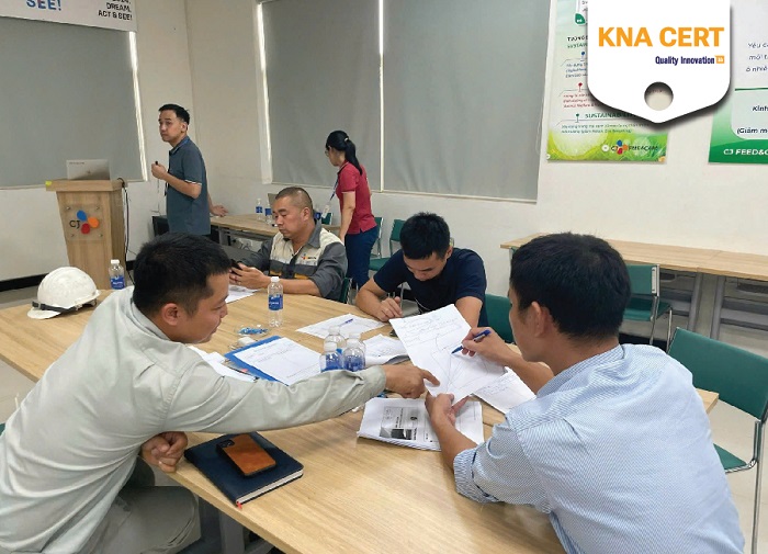 knacert đào tạo kaizen và pdca cho công ty cj