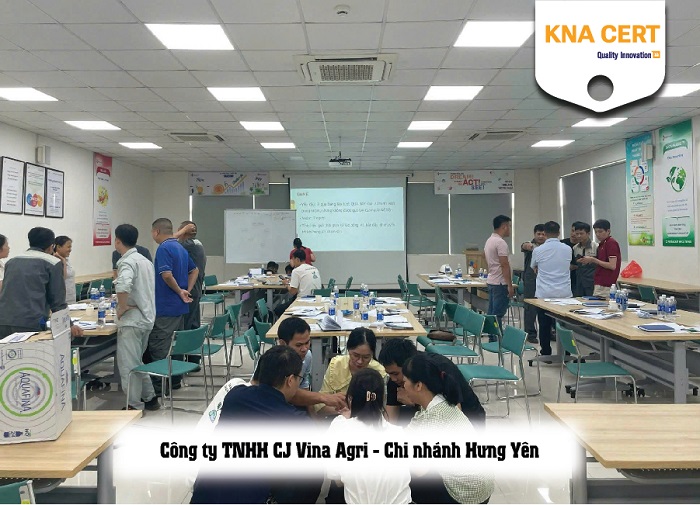 knacert đào tạo kaizen và pdca cho công ty cj