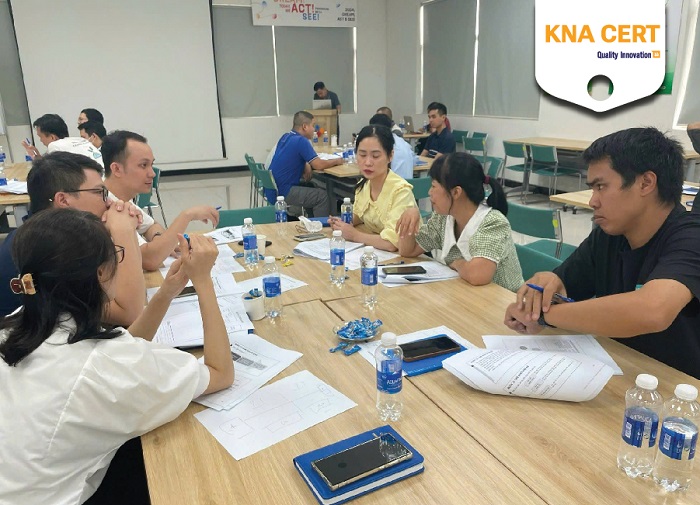 knacert đào tạo kaizen và pdca cho công ty cj