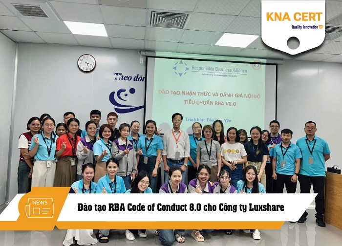 Đào tạo RBA Code of Conduct 8.0 cho Công ty TNHH Luxshare-ICT (Việt Nam)