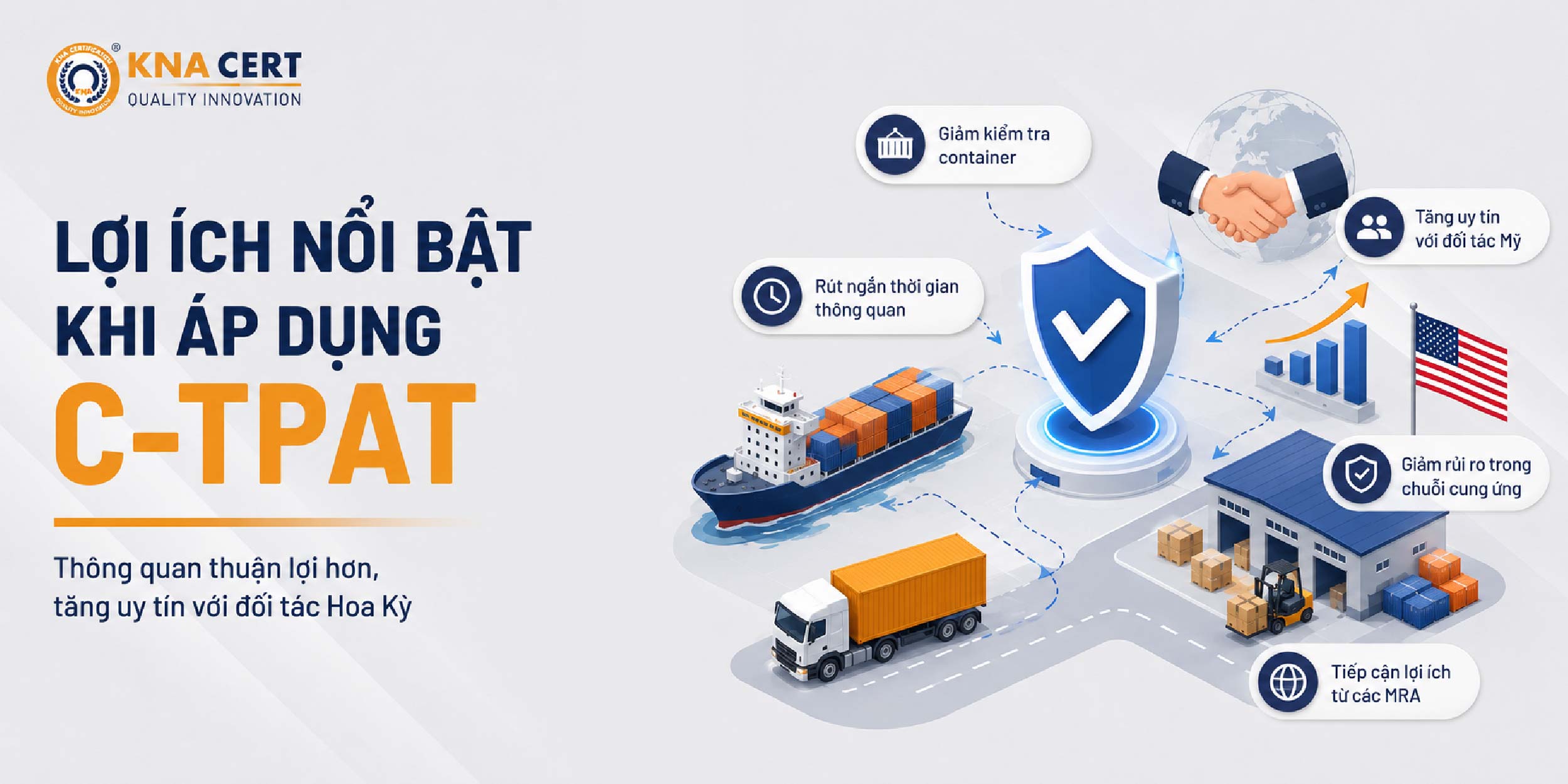 Tiêu Chuẩn C-TPAT Là Gì? Cấu Trúc & Yêu Cầu An Ninh Chuỗi Cung Ứng 8 Tiêu Chuẩn C-TPAT Mang Lại Lợi Ích Gì Cho Doanh Nghiệp Xuất Khẩu