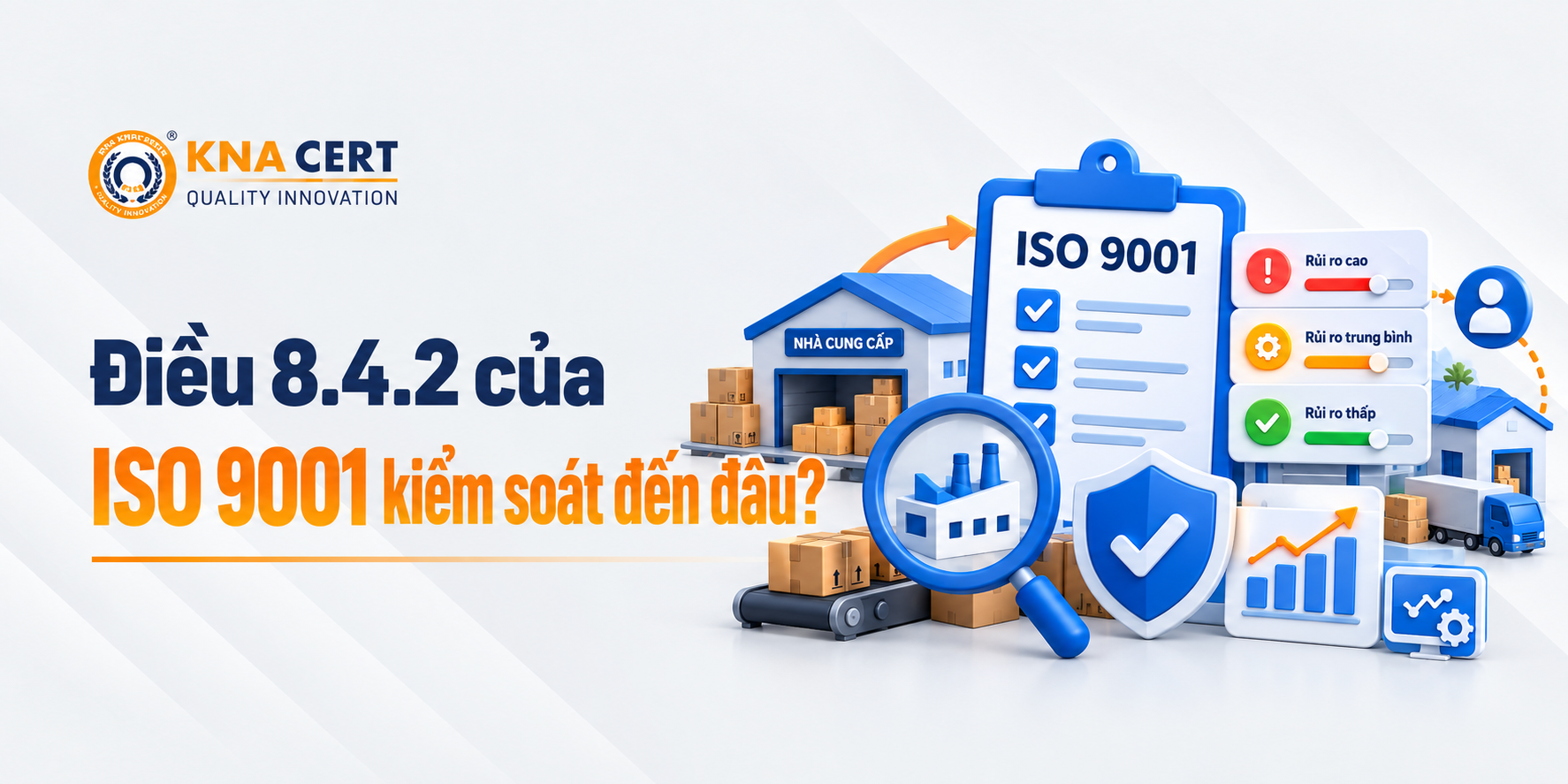 Điều khoản 8.4 ISO 9001: Kiểm soát Quá trình, Sản phẩm & Dịch vụ của nhà cung cấp 5 Điều khoản 8.4.2 ISO 9001 yêu cầu kiểm soát nhà cung cấp ở mức độ nào?