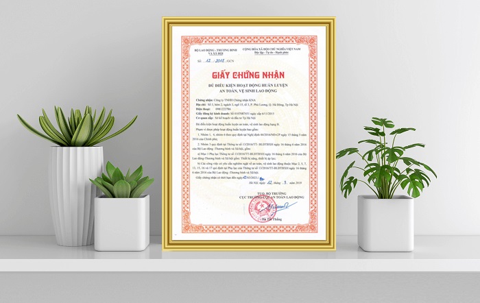 Chỉ định huấn luyện An toàn lao động