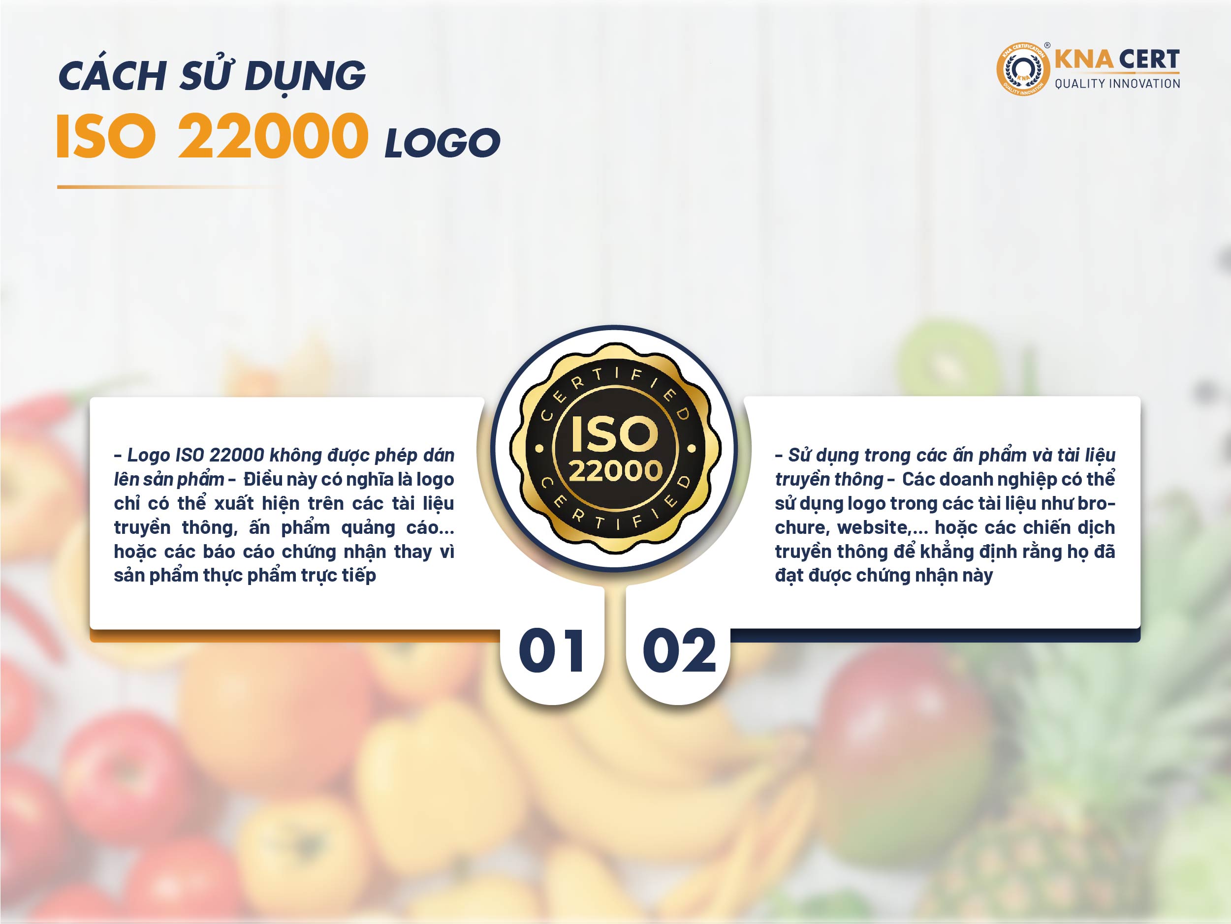 cach su dung iso 22000 logo