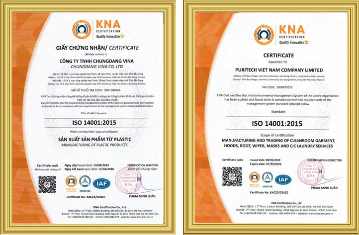 Mẫu giấy chứng nhận ISO 14001:2015 4 mẫu giấy chứng nhận iso 14001:2015