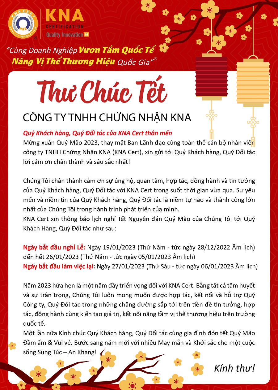 thư chúc tết 2023 