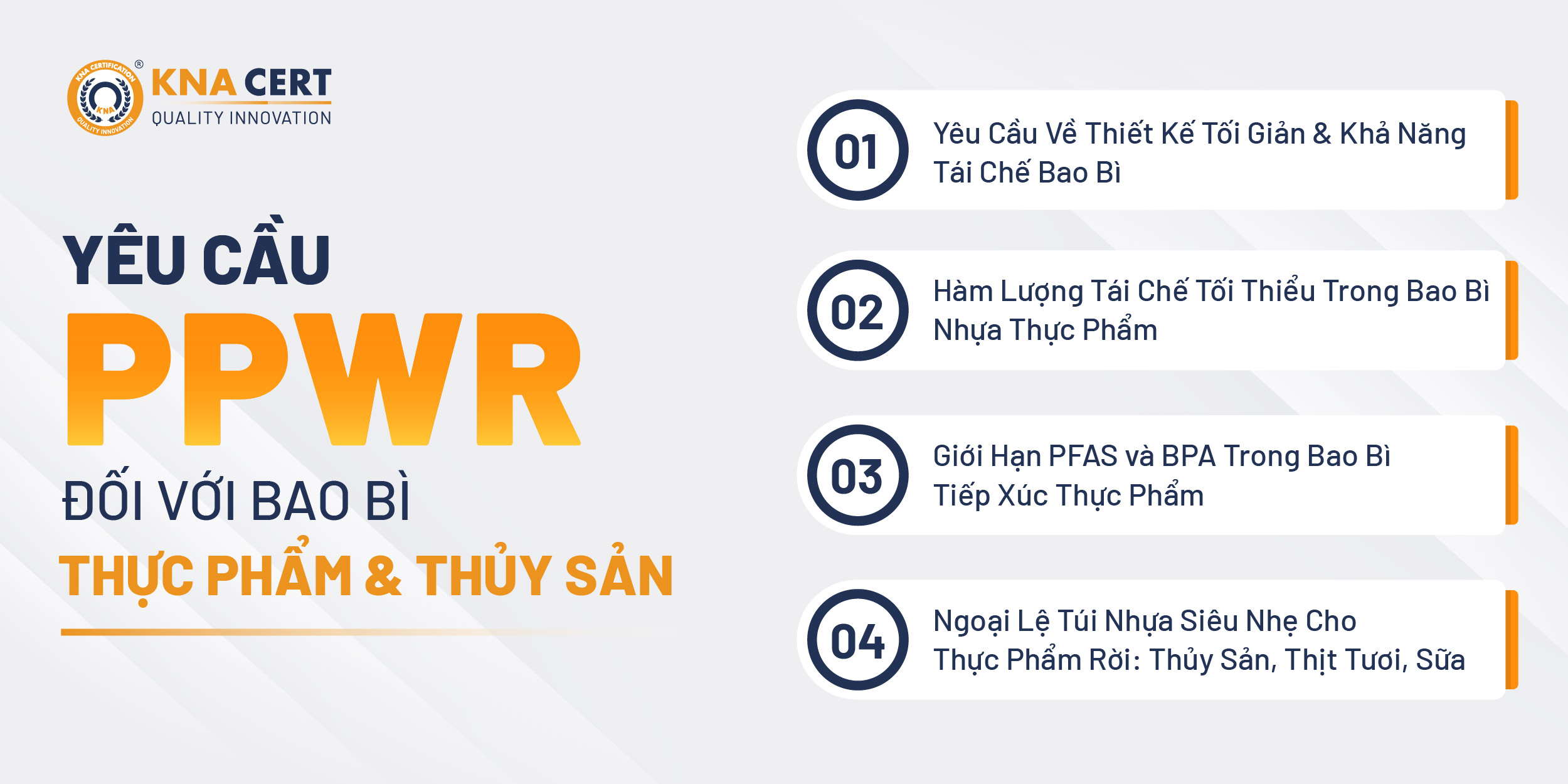 Quy định (EU) 2025/40 Về PPWR Đặt Ra Những Yêu Cầu Gì Cho Bao Bì Thực Phẩm & Thủy Sản?
