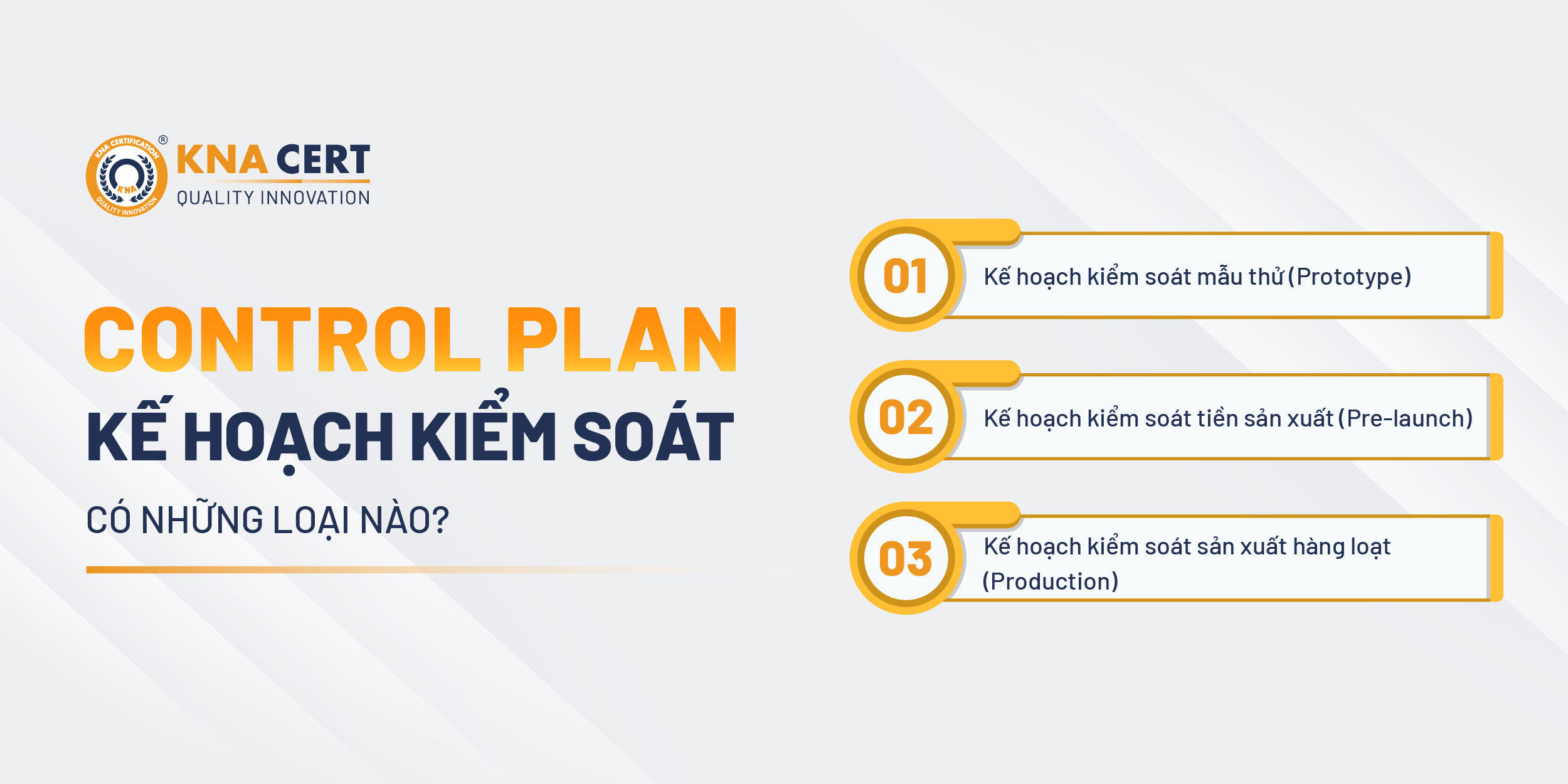 Control Plan Là Gì? Cách Xây Dựng Kế Hoạch Kiểm Soát Cho Doanh Nghiệp 3 Có mấy loại Control Plan?