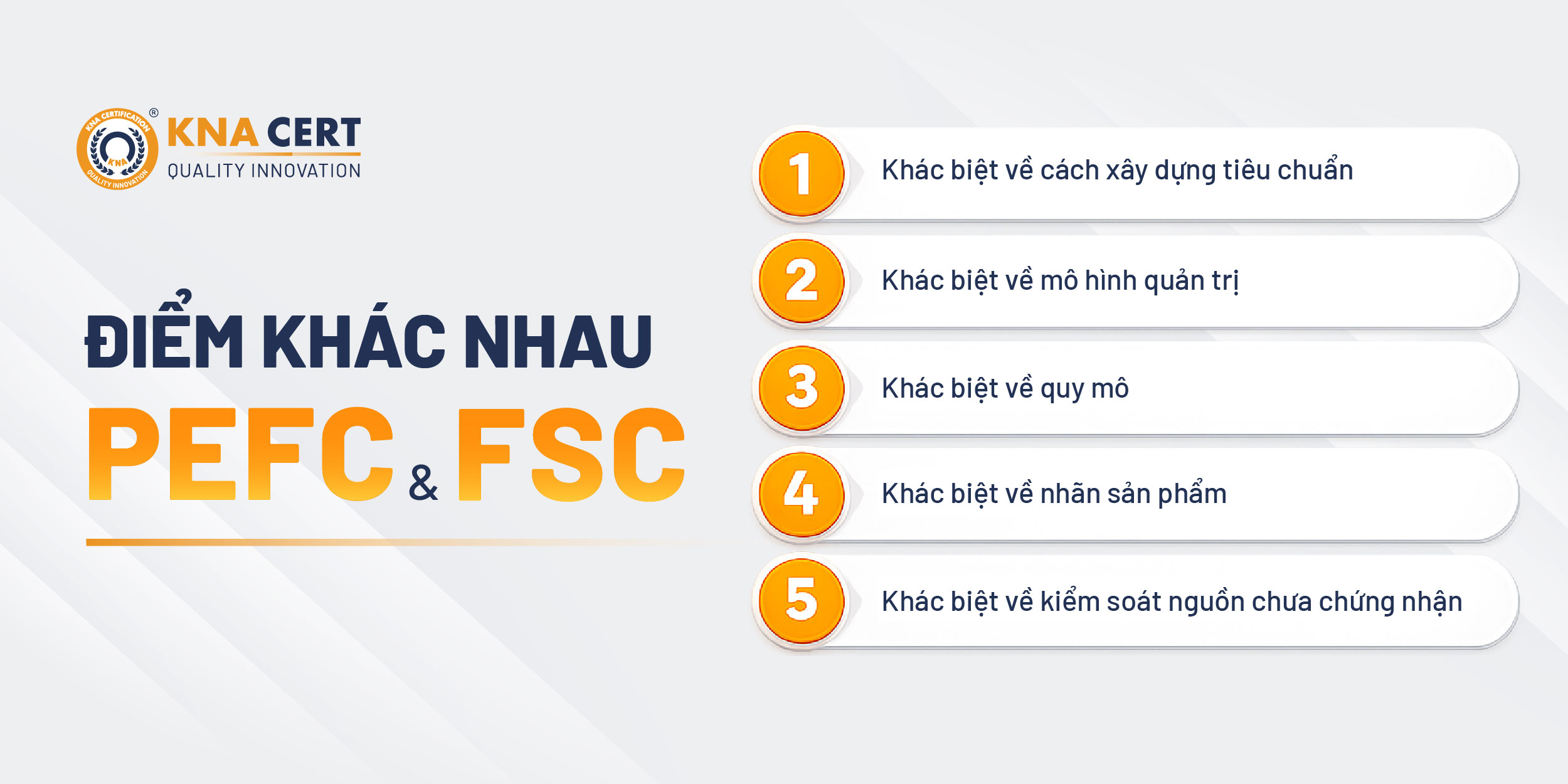 PEFC và FSC khác nhau ở những điểm nào?