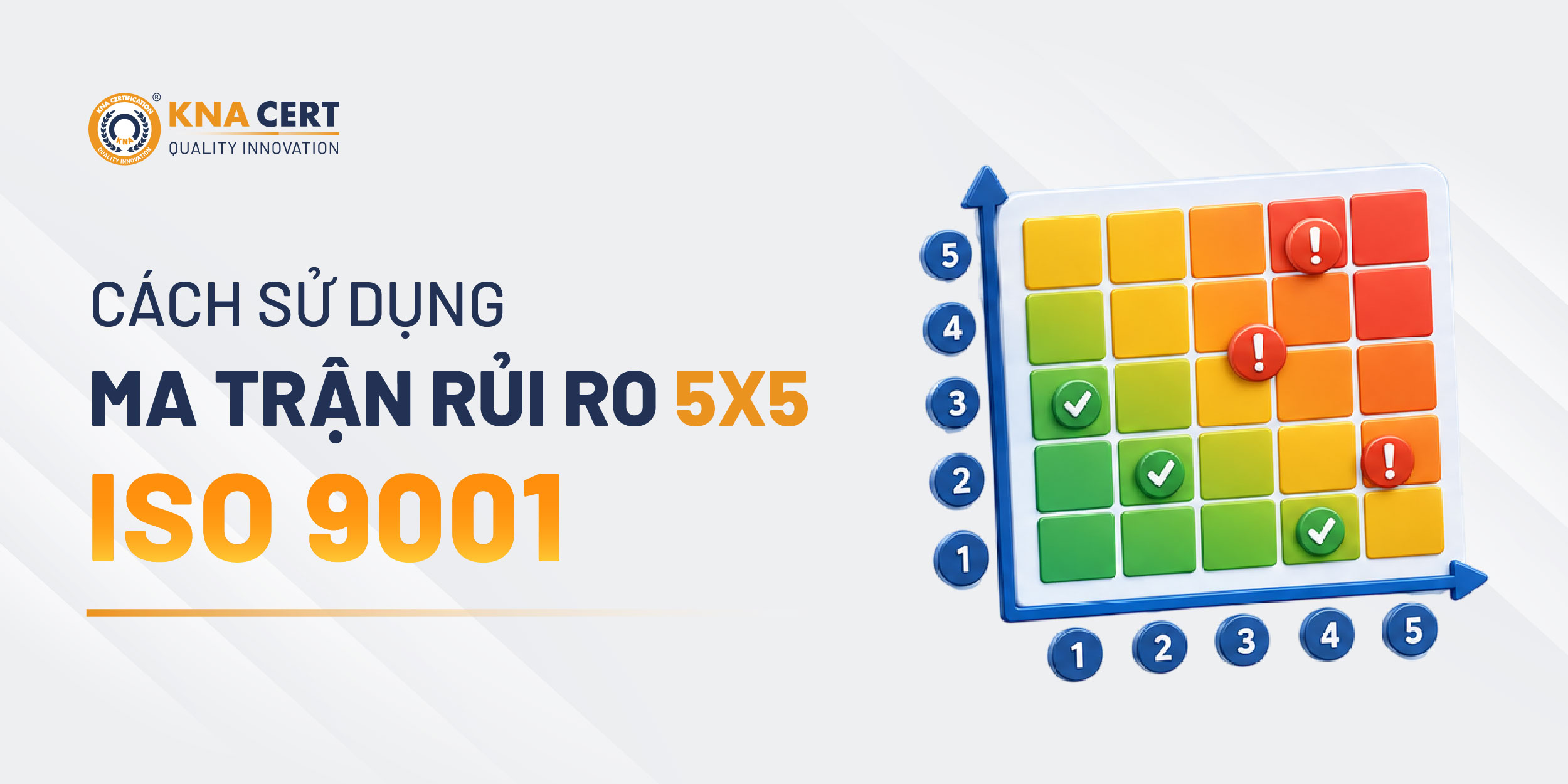 Đánh giá mức độ rủi ro bằng ma trận 5x5 như thế nào