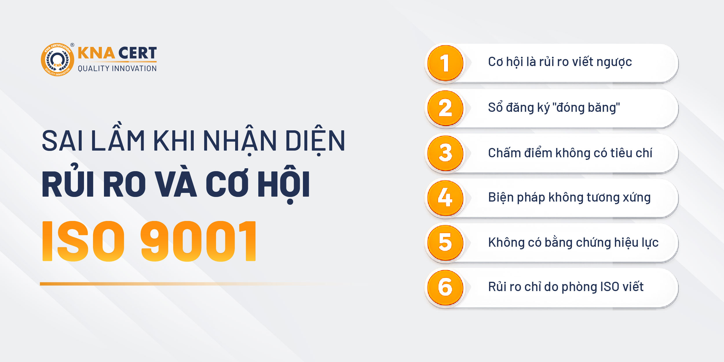 Doanh nghiệp thường mắc lỗi gì khi xác định rủi ro và cơ hội ISO 9001