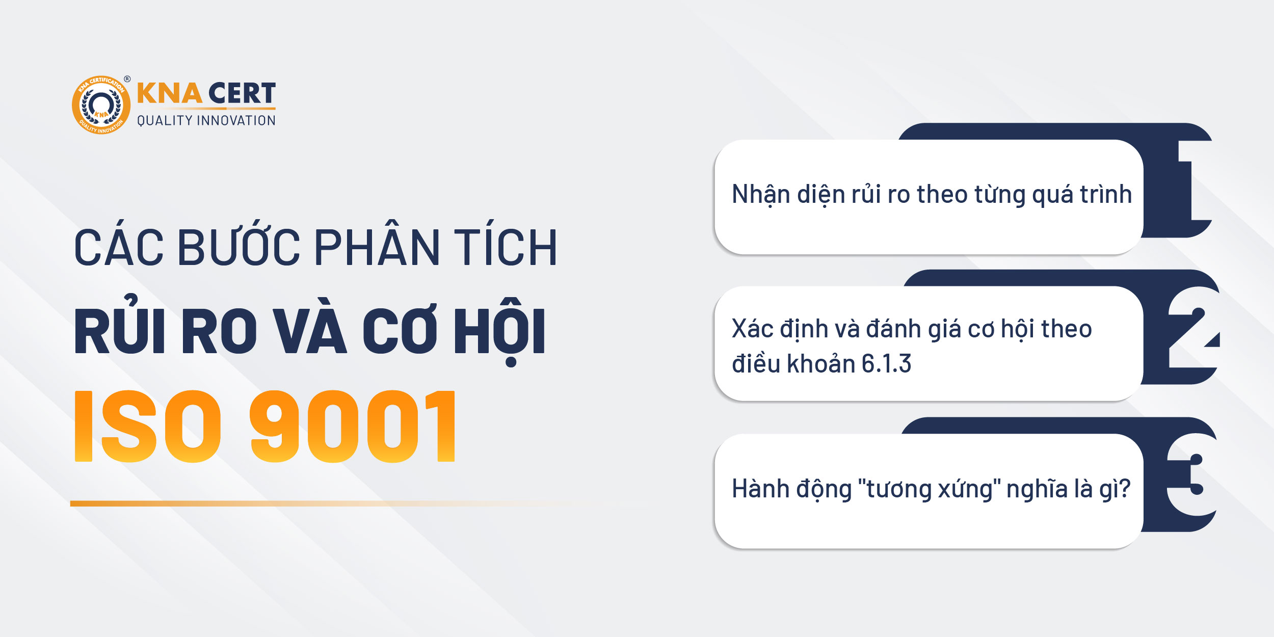 Quy trình xác định rủi ro và cơ hội trong ISO 9001 gồm những bước nào